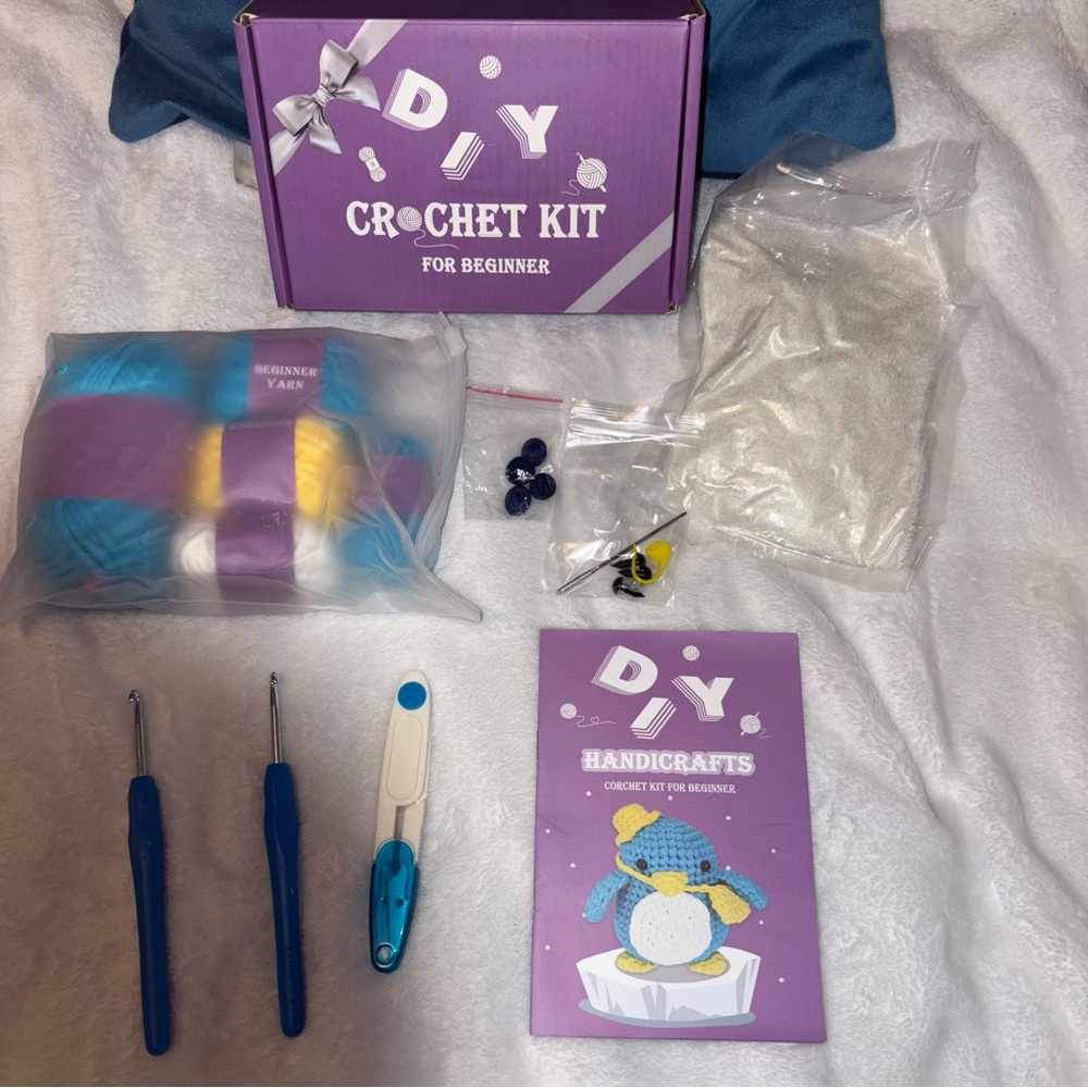 DIY Crochet Kit for Beginners - Purple